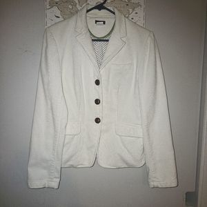 J CREW Cream Cordoroy Blazer